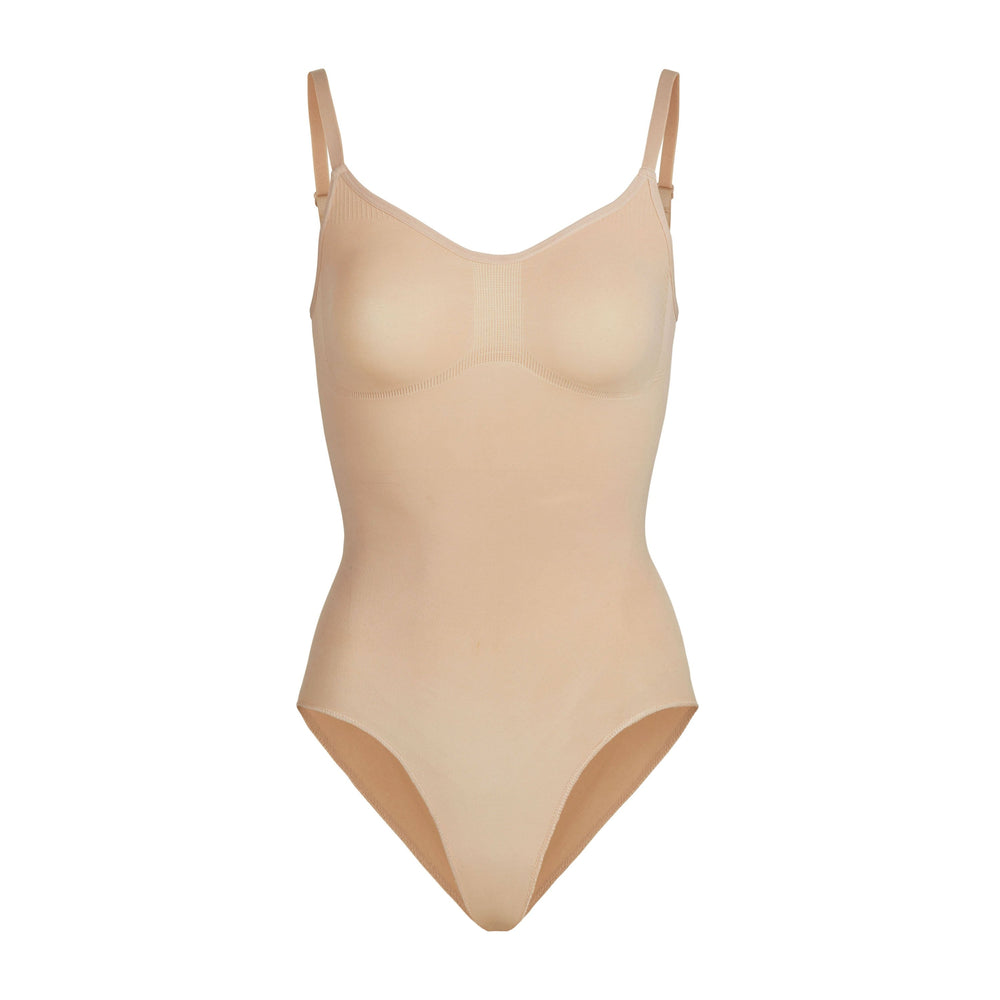 Skims SCULPTING BODYSUIT W. SNAPS Bodysuit Beige | UTX-729503