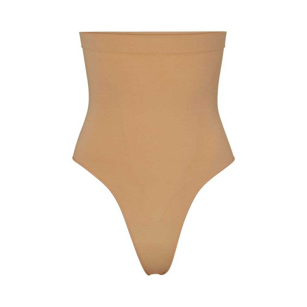 Skims SCULPTING HIGH WAIST Thong Beige | MUQ-456298