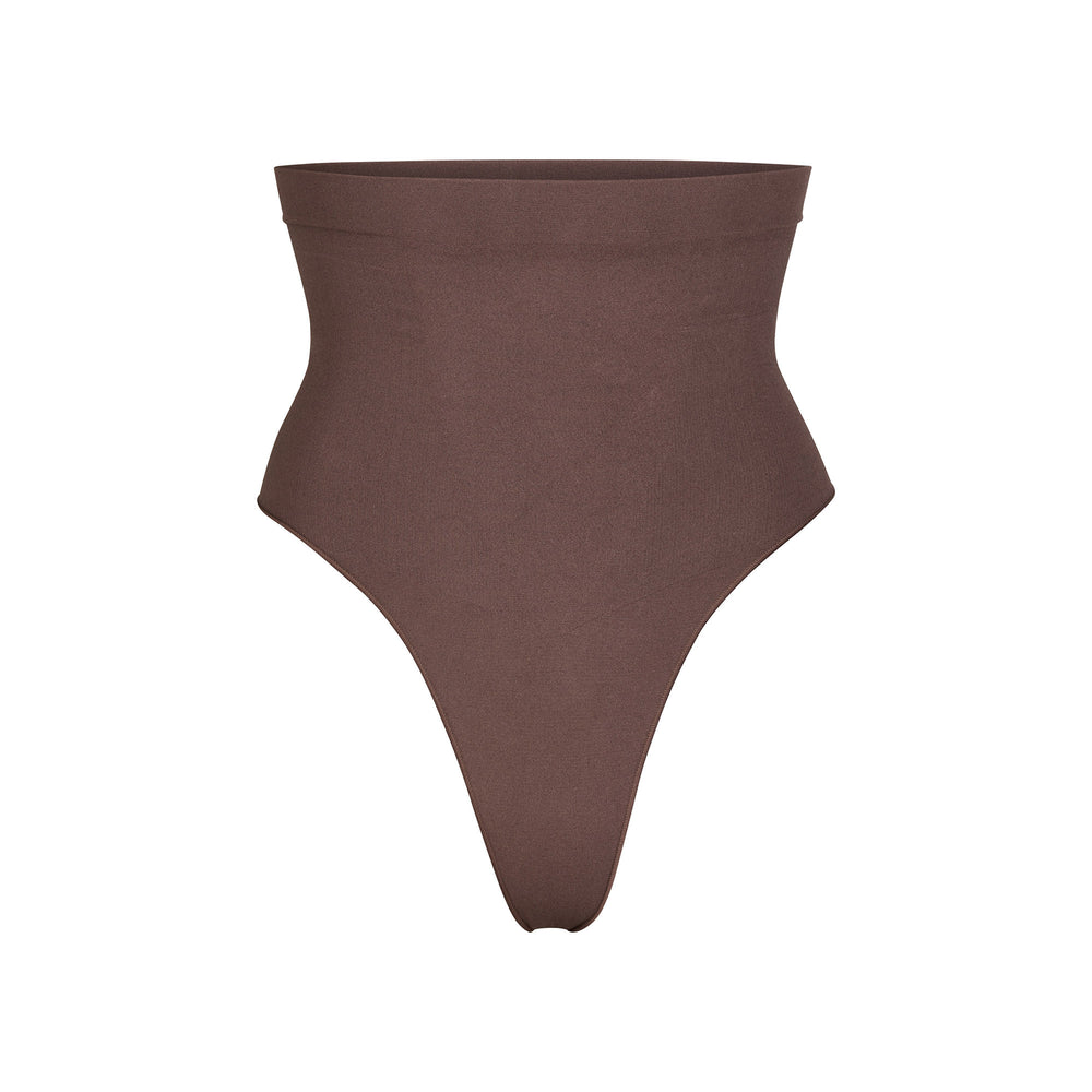 Skims SCULPTING MID WAIST Thong Chocola | AUZ-618730