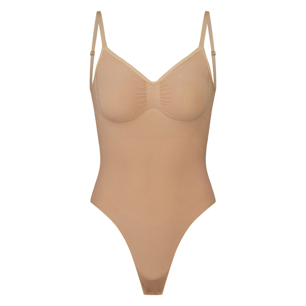 Skims SEAMLESS SCULPT BODYSUIT Low Back Bodysuit Beige | IMN-947582