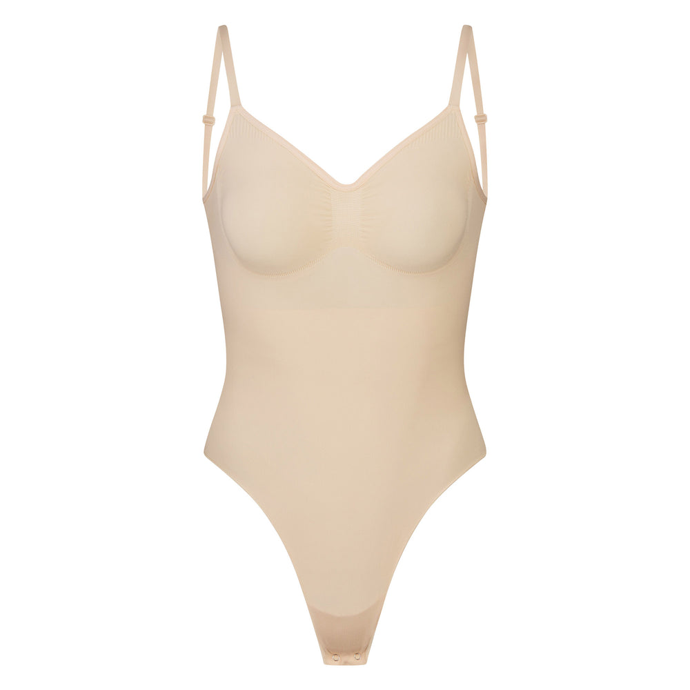 Skims SEAMLESS SCULPT BODYSUIT Low Back Bodysuit Bruin | XUY-875204