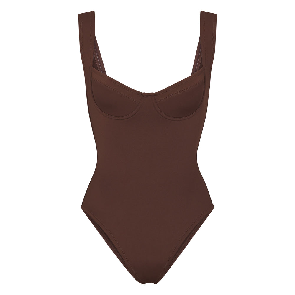 Skims SHAPING SWIM UNDERWIRE One Piece Chocola | ZQM-423879