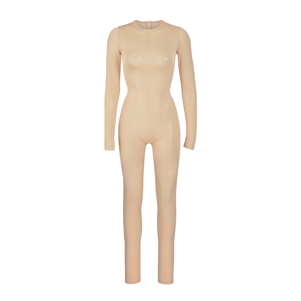 Skims SHEER SCULPT CATSUIT Bodysuit Beige | QMF-074986