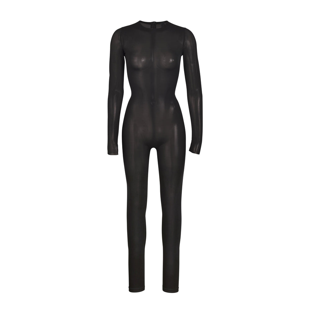 Skims SHEER SCULPT CATSUIT Bodysuit Zwart | WYV-780135