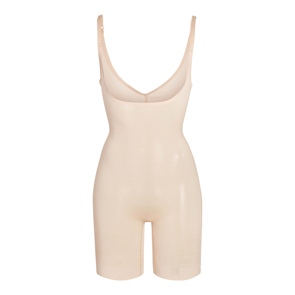 Skims SHEER SCULPT OPEN BUST Bodysuit Beige | LFT-243965