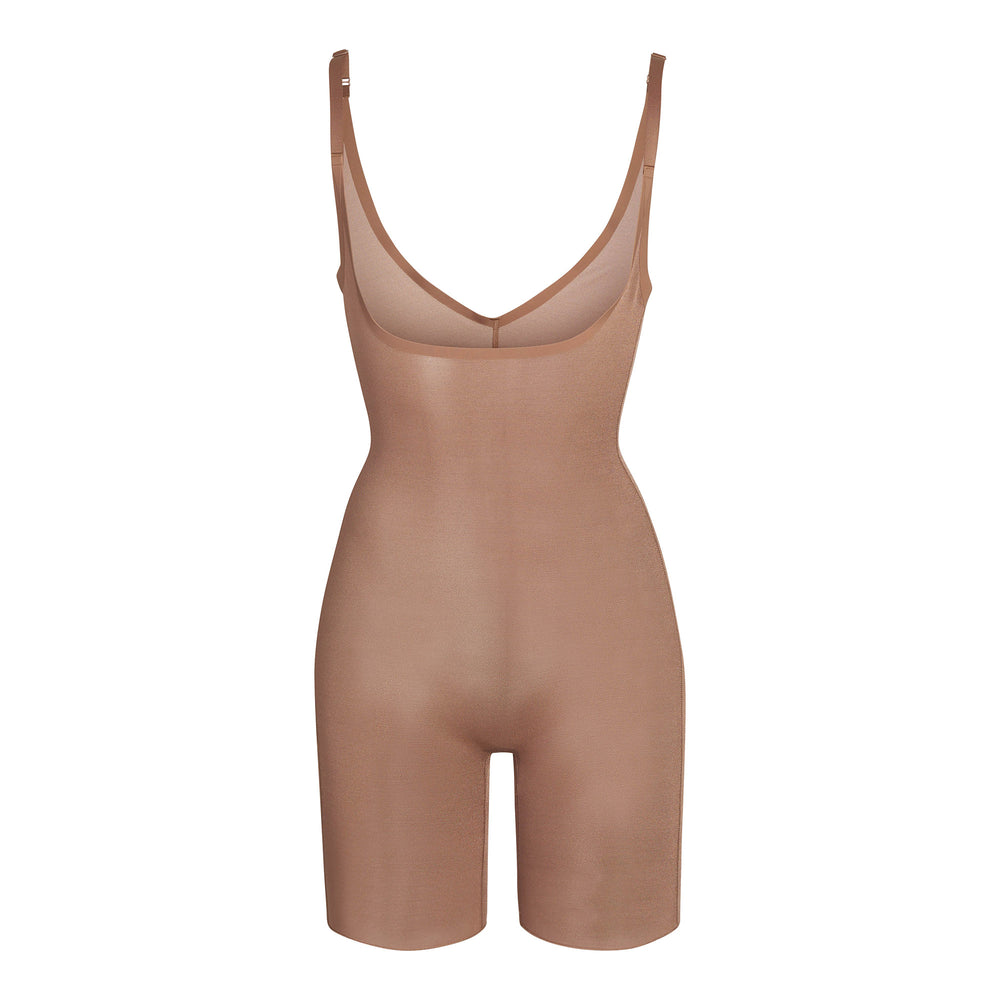 Skims SHEER SCULPT OPEN BUST Bodysuit Bruin | GZS-724690