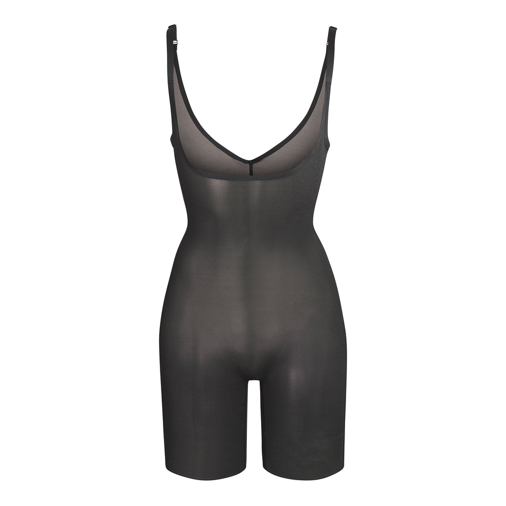 Skims SHEER SCULPT OPEN BUST Bodysuit Zwart | QJY-948530