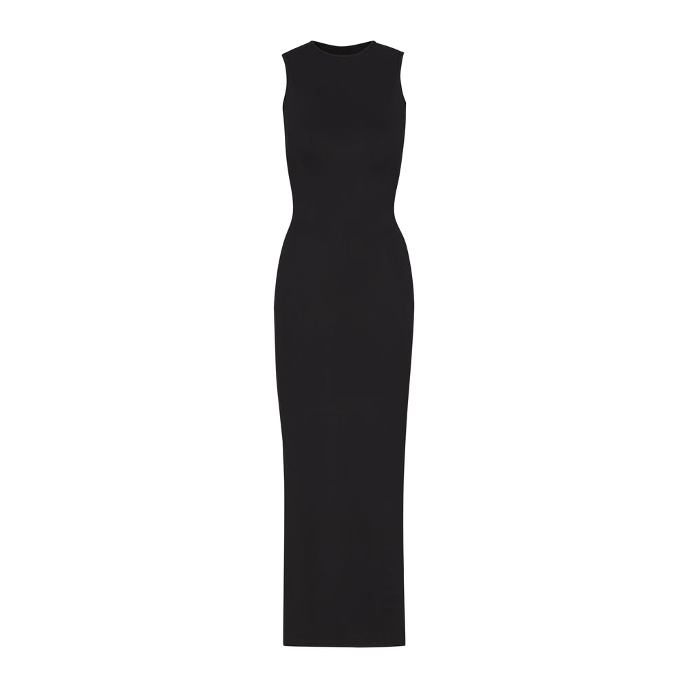 Skims SMOOTH LOUNGE CREW NECK SLEEVELESS Dress Zwart | XMI-630495
