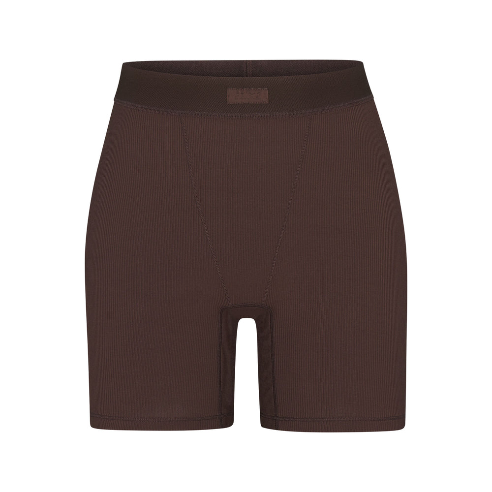 Skims SOFT LOUNGE Boxer Shorts Chocola | PGR-301752