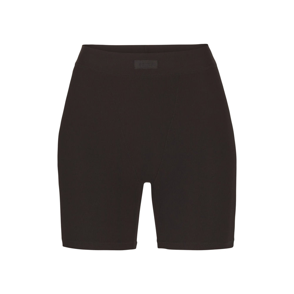 Skims SOFT LOUNGE Boxer Shorts Zwart | HUO-956023