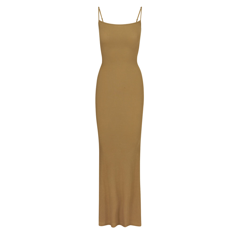 Skims SOFT LOUNGE LONG SLIP Dress Goud | MJR-162374