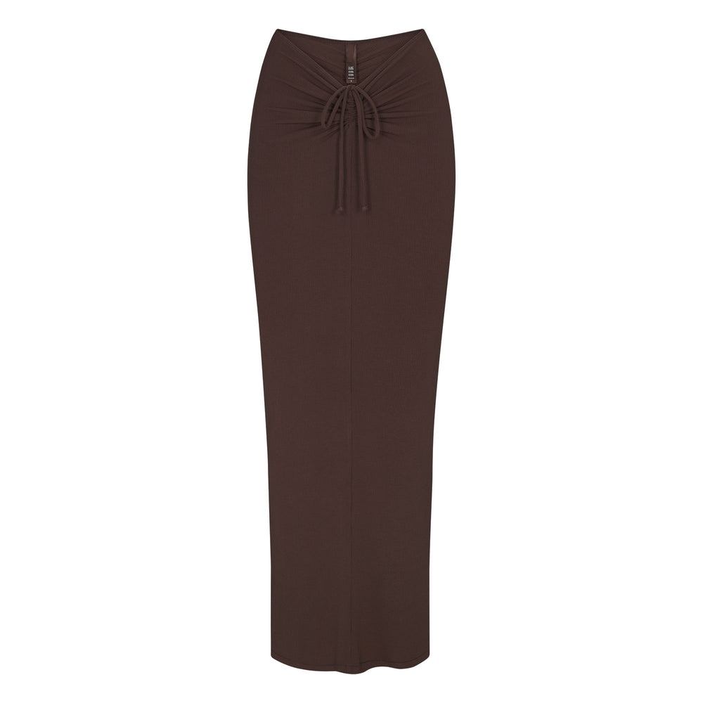 Skims SOFT LOUNGE RUCHED LONG Rok Chocola | NXI-289435