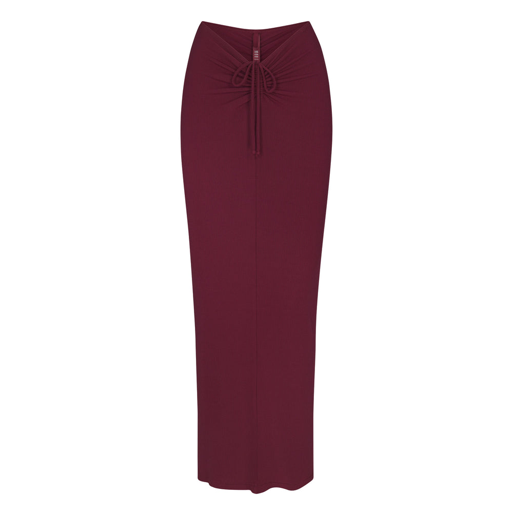 Skims SOFT LOUNGE RUCHED LONG Rok Paars | QSK-846510