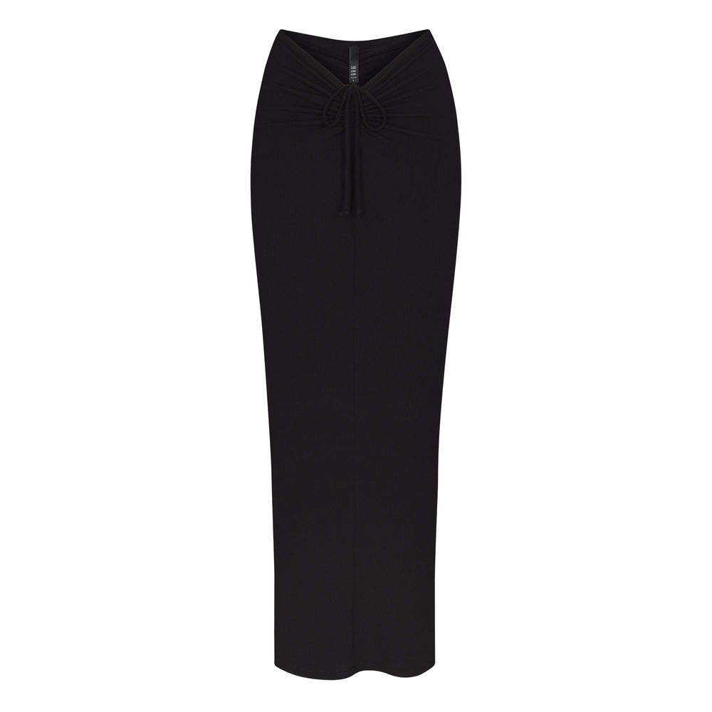 Skims SOFT LOUNGE RUCHED LONG Rok Zwart | LHC-392845