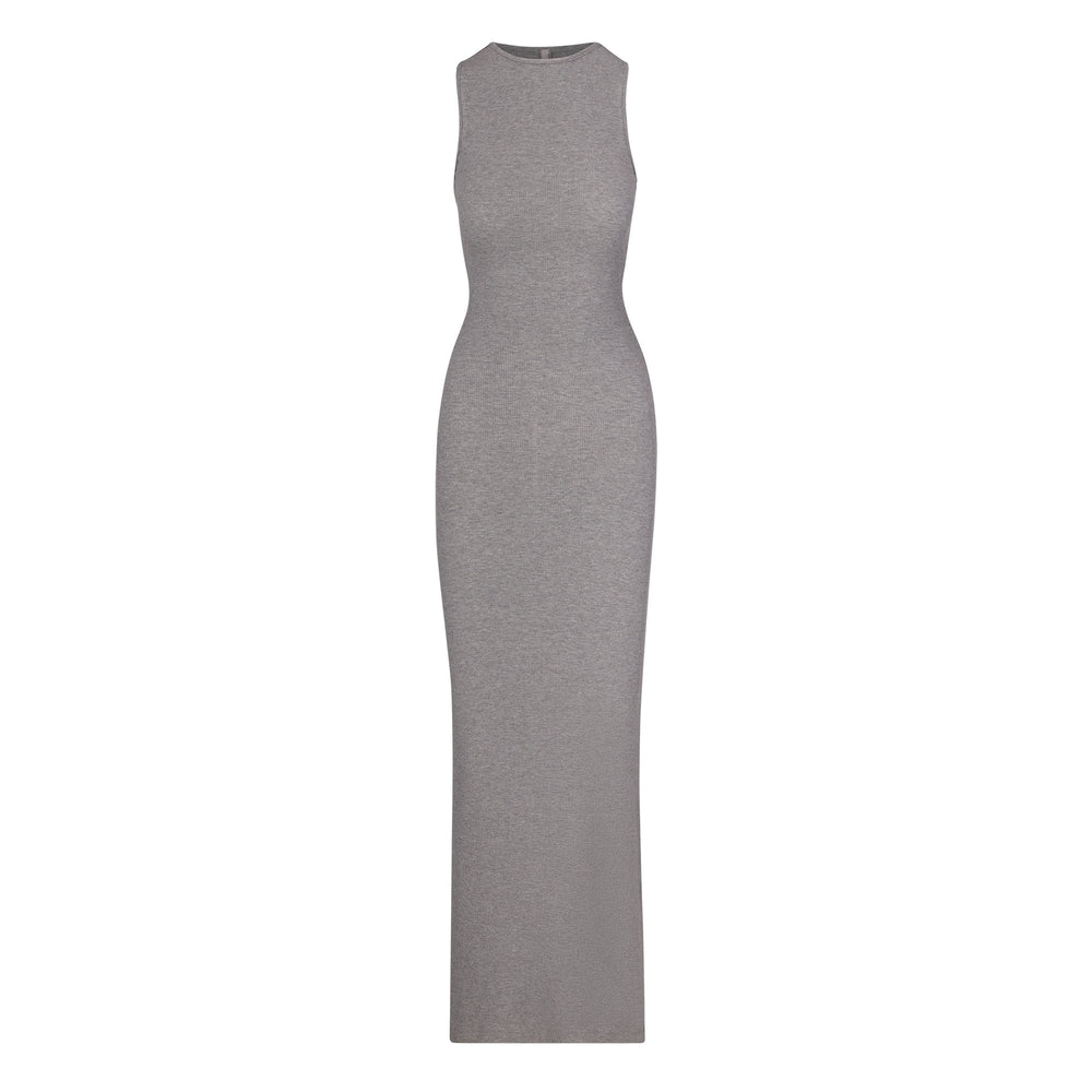Skims SOFT LOUNGE SLEEVELESS LONG Dress Grijs | HTO-691420