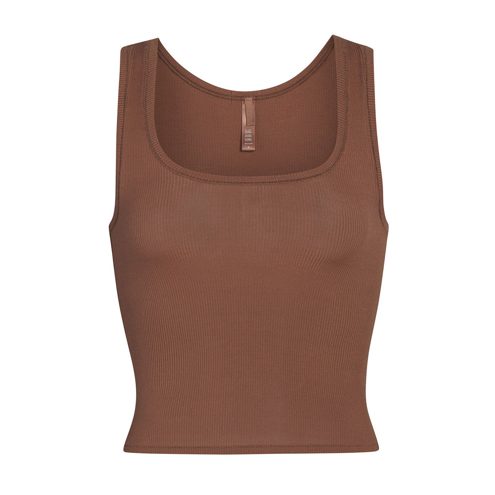 Skims SOFT LOUNGE Tank Khaki | EXF-370162