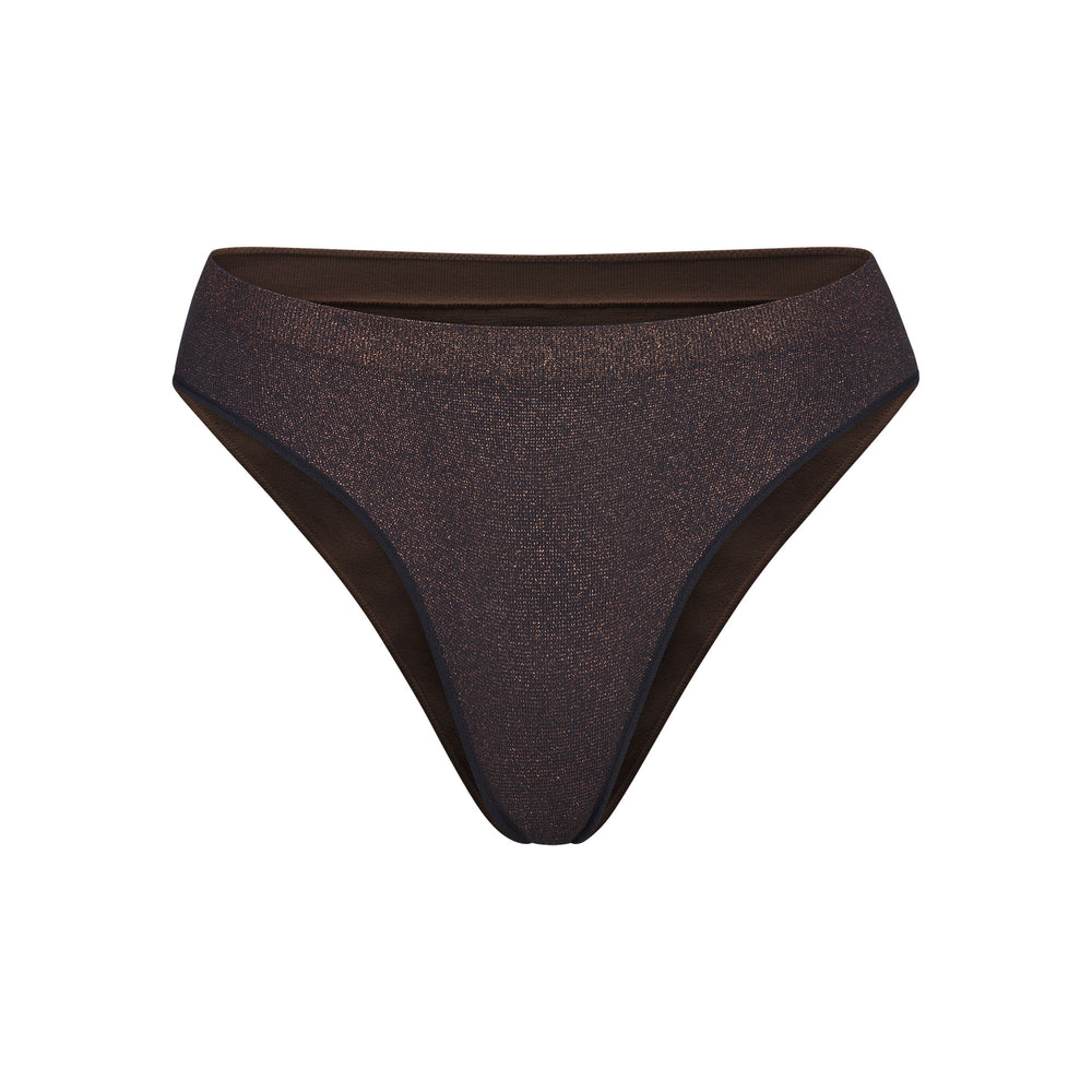 Skims SOFT SMOOTHING SHINE Bikini Zwart | LIK-184290