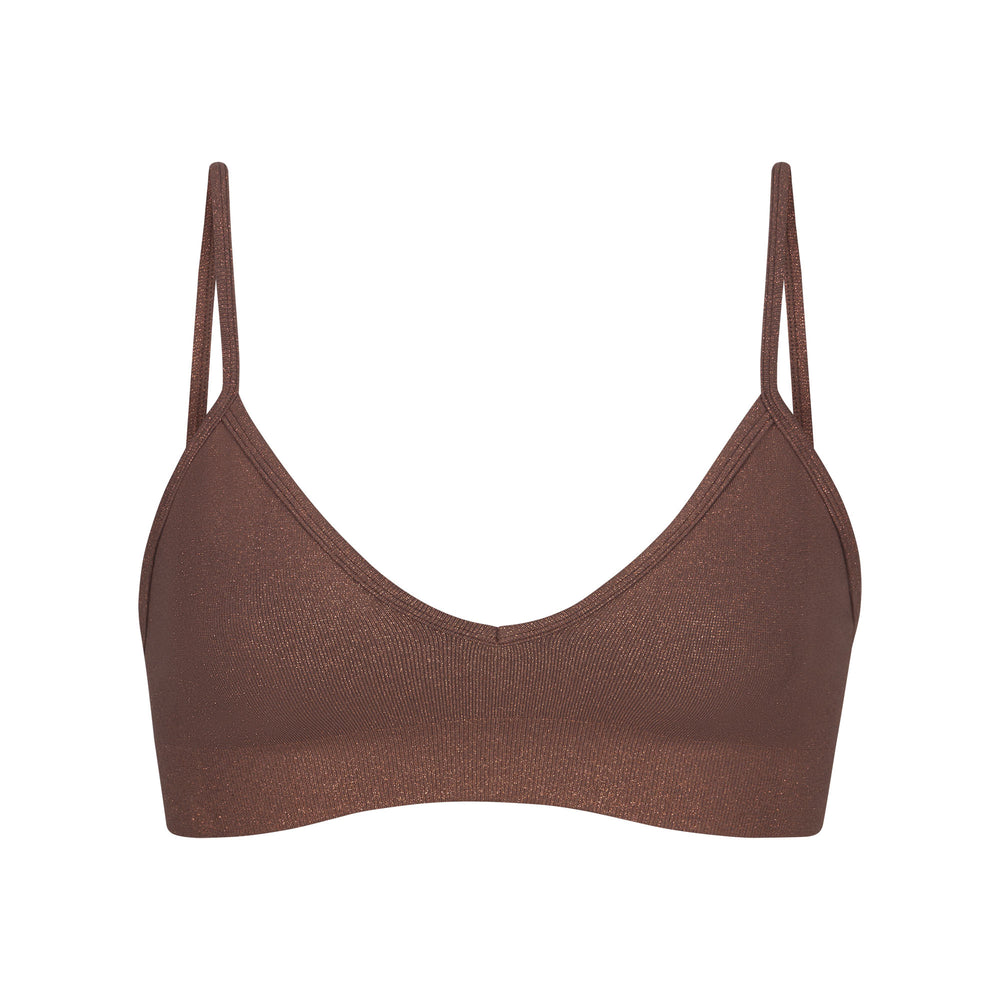Skims SOFT SMOOTHING SHINE Bralette Chocola | YXG-650481
