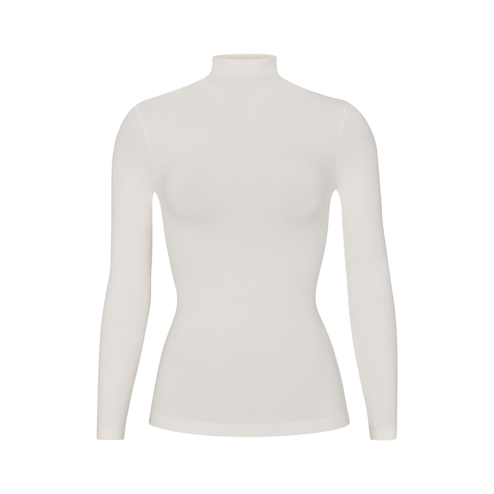 Skims SOFT SMOOTHING TURTLENECK TOP T-shirt Wit | RMI-823067