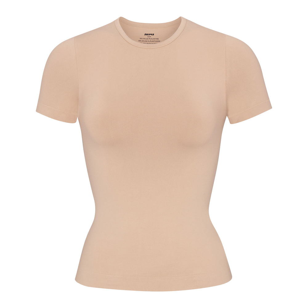 Skims SOFT SMOOTHING T-shirt Beige | PHG-756298