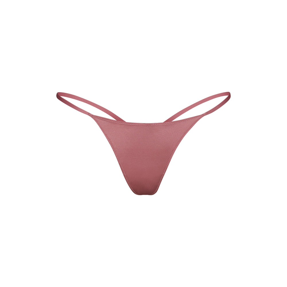 Skims STRETCH SATIN DIP Thong Roze | EYV-708359