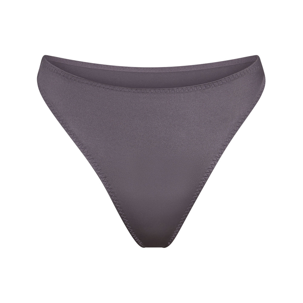 Skims STRETCH SATIN HIGH LEG Bikini Paars | GYR-871920