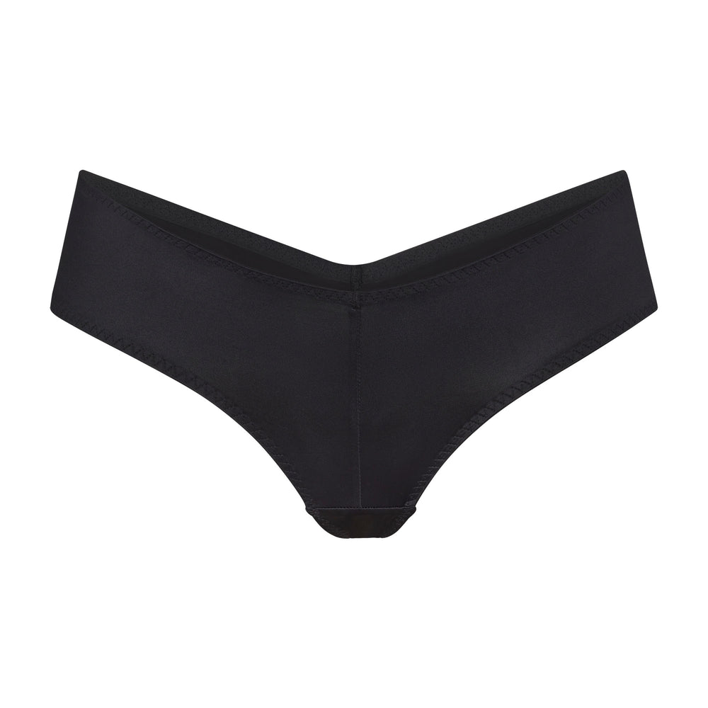 Skims STRETCH SATIN Hipster Zwart | PWO-478012