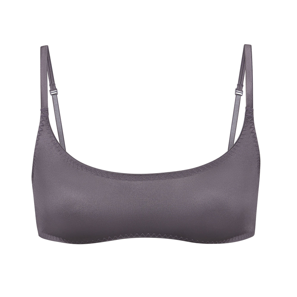 Skims STRETCH SATIN SCOOP NECK Bralette Paars | XTQ-401678