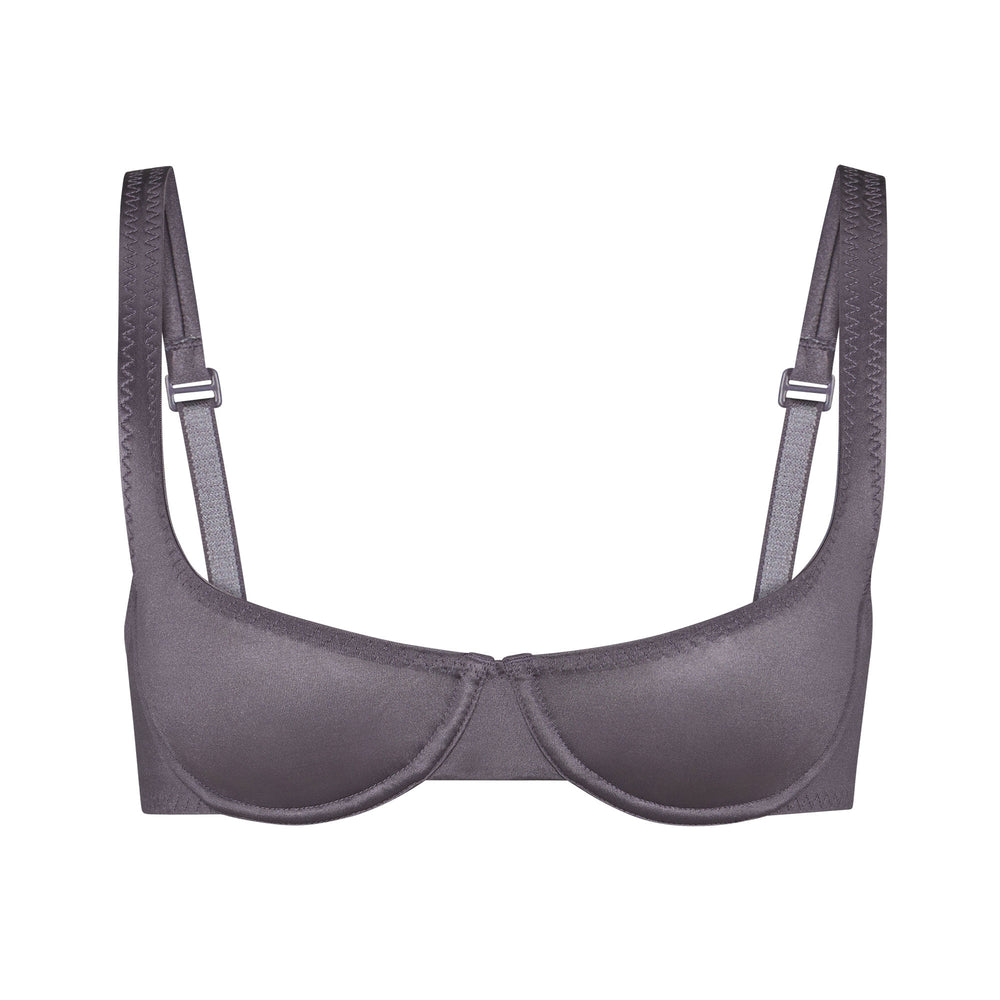 Skims STRETCH SATIN SCOOP Underwire Bra Paars | XSY-048276