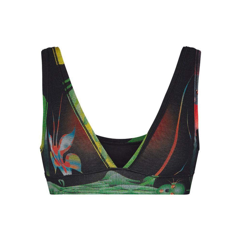 Skims SUMMER MESH PLUNGE Bralette Obsidian | GIC-794015