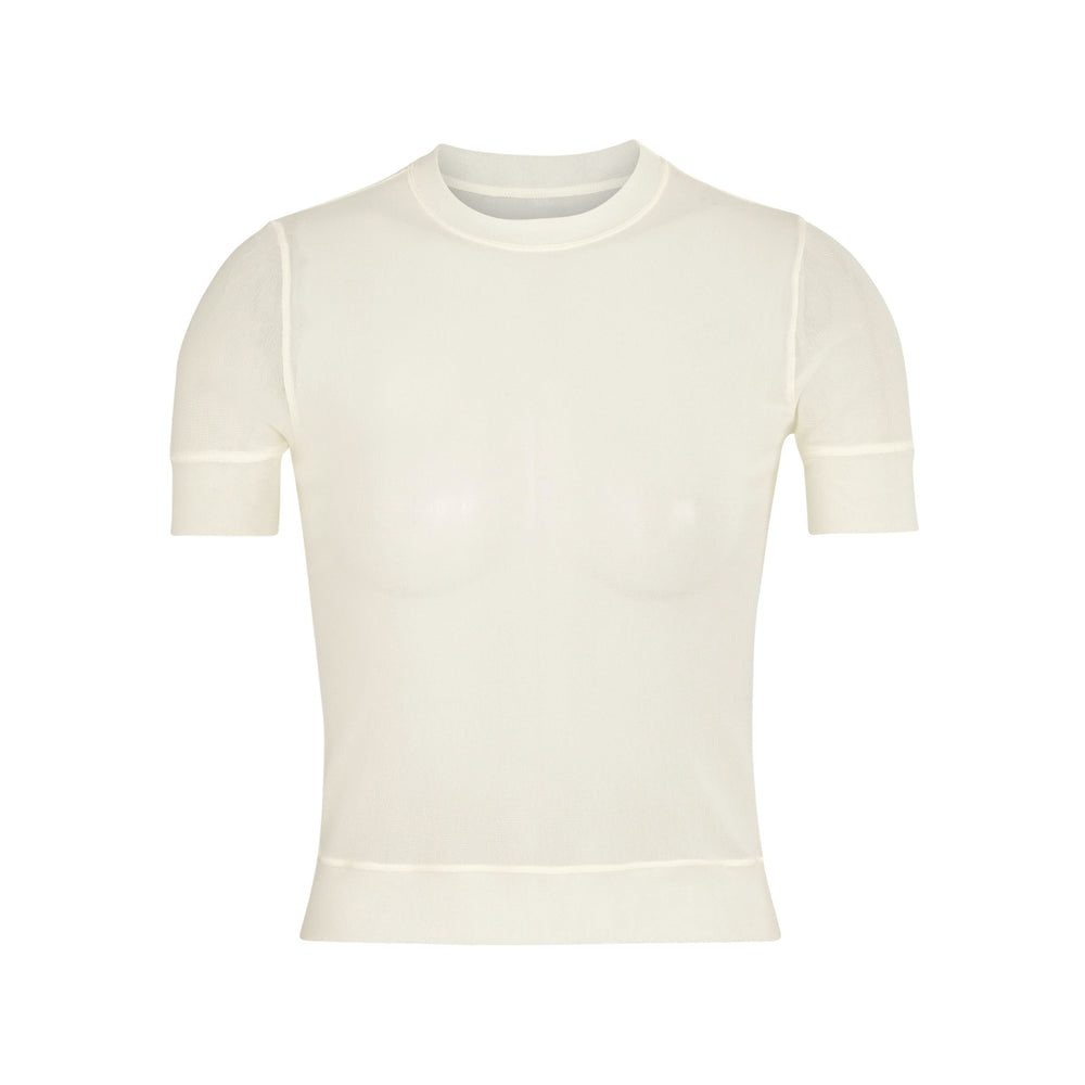 Skims SUMMER MESH T-shirt Wit | YNI-810695