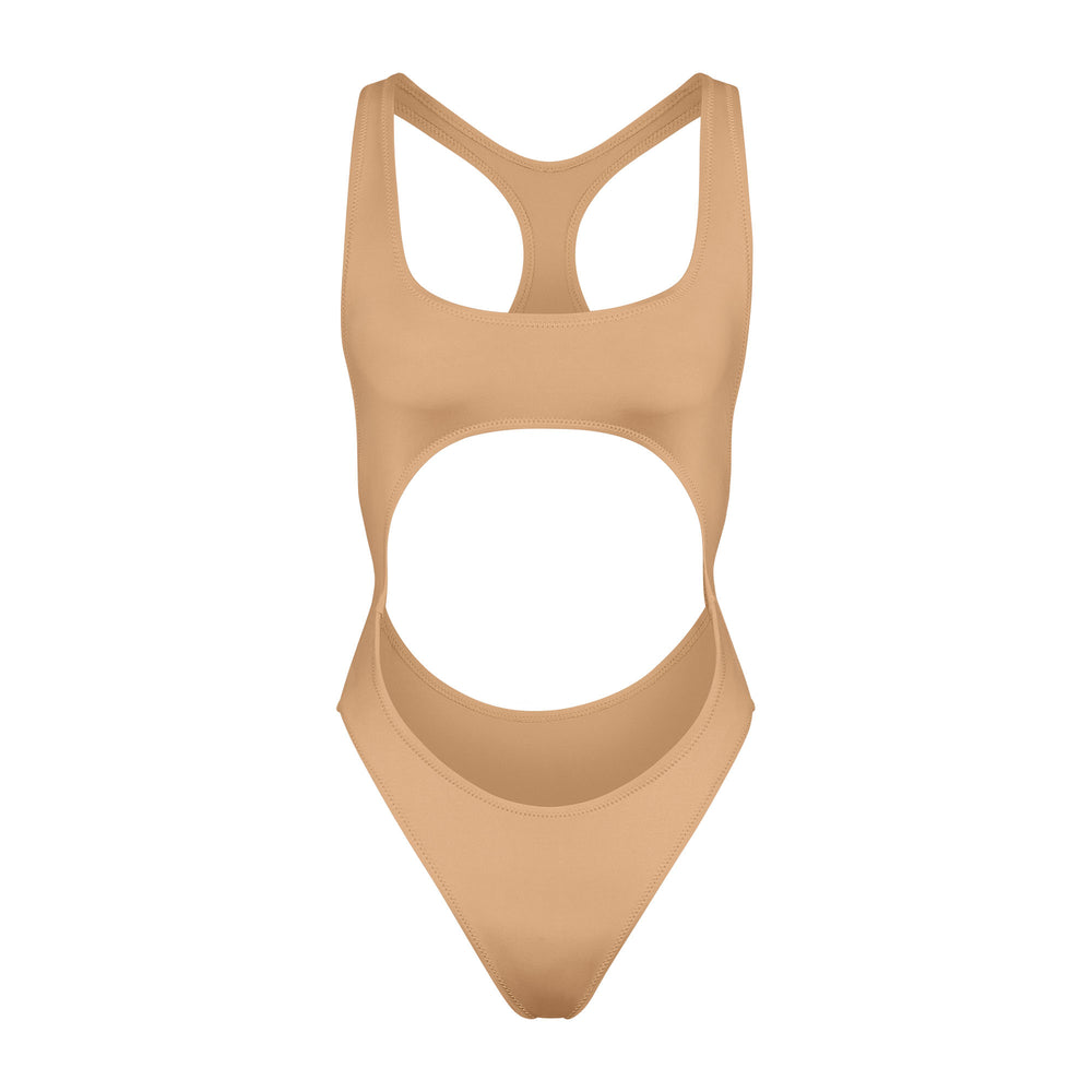 Skims SWIM CUT OUT MONOKINI One Piece Beige | MXK-652147