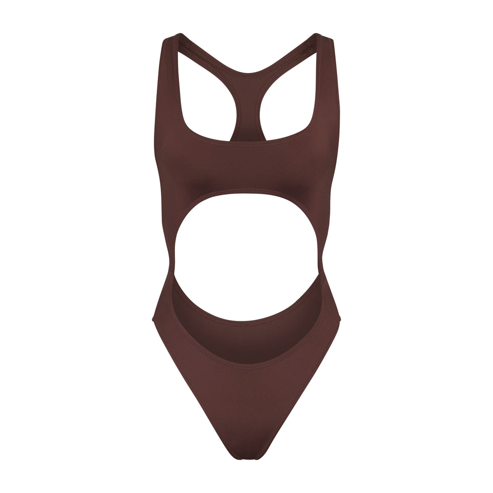 Skims SWIM CUT OUT MONOKINI One Piece Chocola | WVL-286374