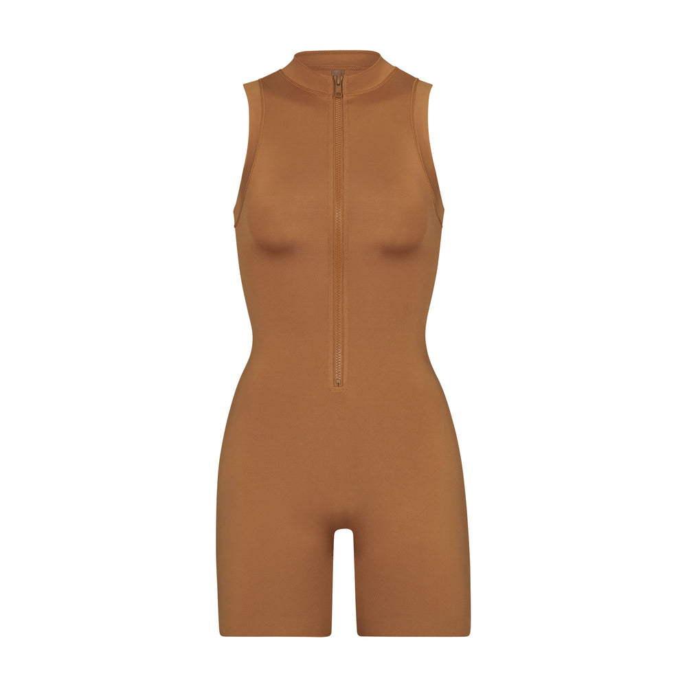 Skims SWIM MOCK NECK CYCLE SUIT One Piece Abrikoos | YSF-548237