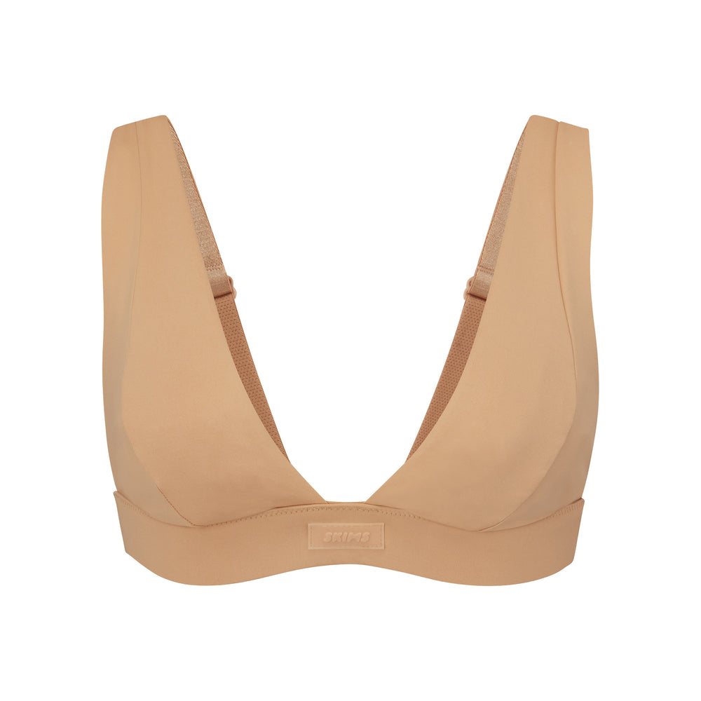 Skims SWIM PLUNGE Bikini Top Beige | XRE-416907