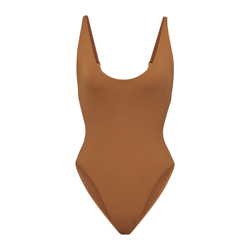 Skims SWIM SCOOP NECK One Piece Abrikoos | LEW-062175