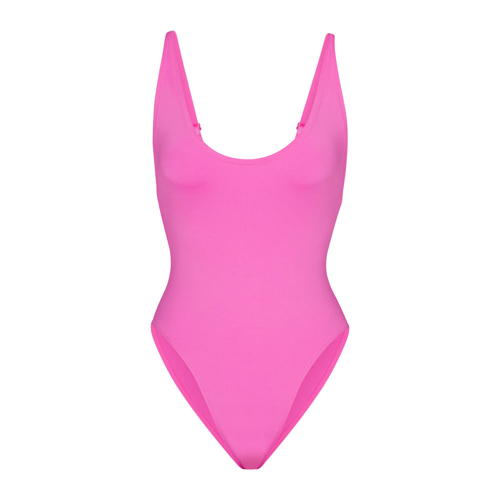 Skims SWIM SCOOP NECK One Piece Roze | XQK-056493