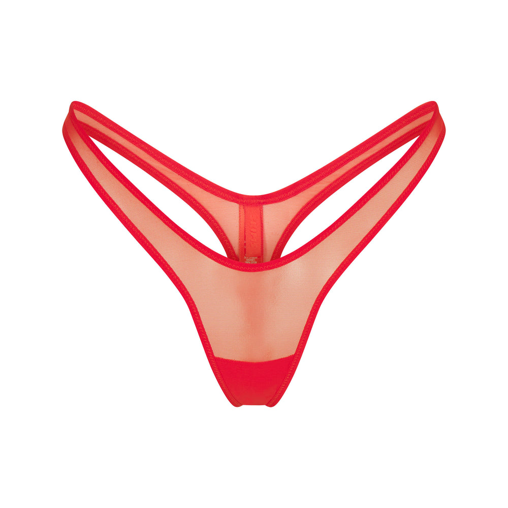 Skims ULTRA FINE MESH MICRO DIPPED Thong Oranje | WPK-976184