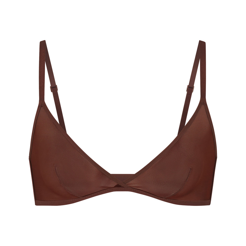 Skims ULTRA FINE MESH TRIANGLE Bralette Chocola | UDP-908132