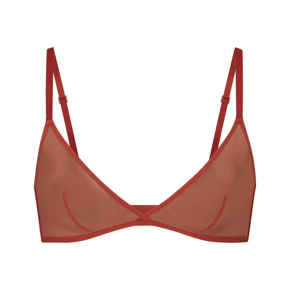 Skims ULTRA FINE MESH TRIANGLE Bralette Bruin | WFU-342719