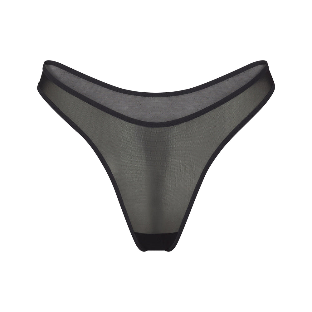 Skims ULTRA FINE MESH Thong Zwart | RIE-879235