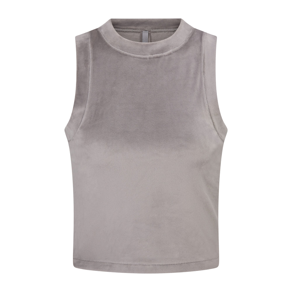 Skims VELOUR CREW NECK Tank Grijs | HDX-701249
