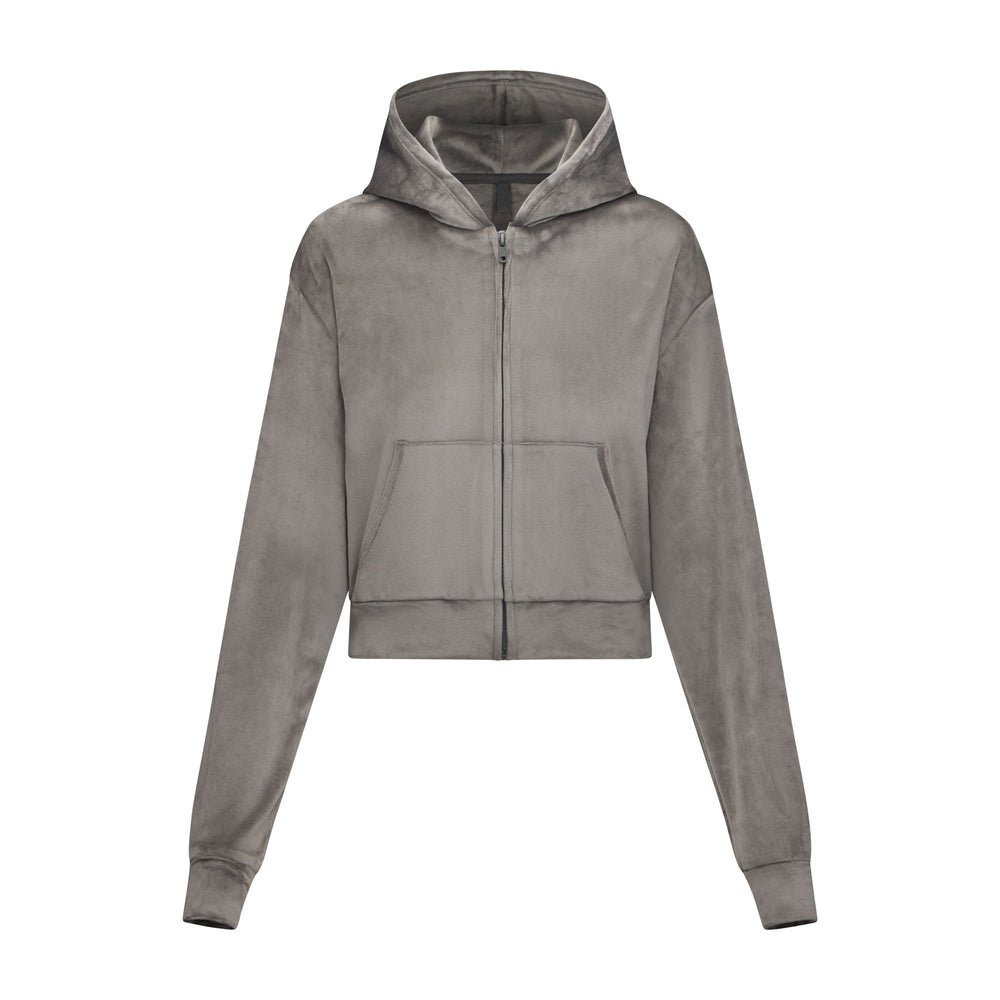 Skims VELOUR Hoodie Diepgrijs | TDR-156720