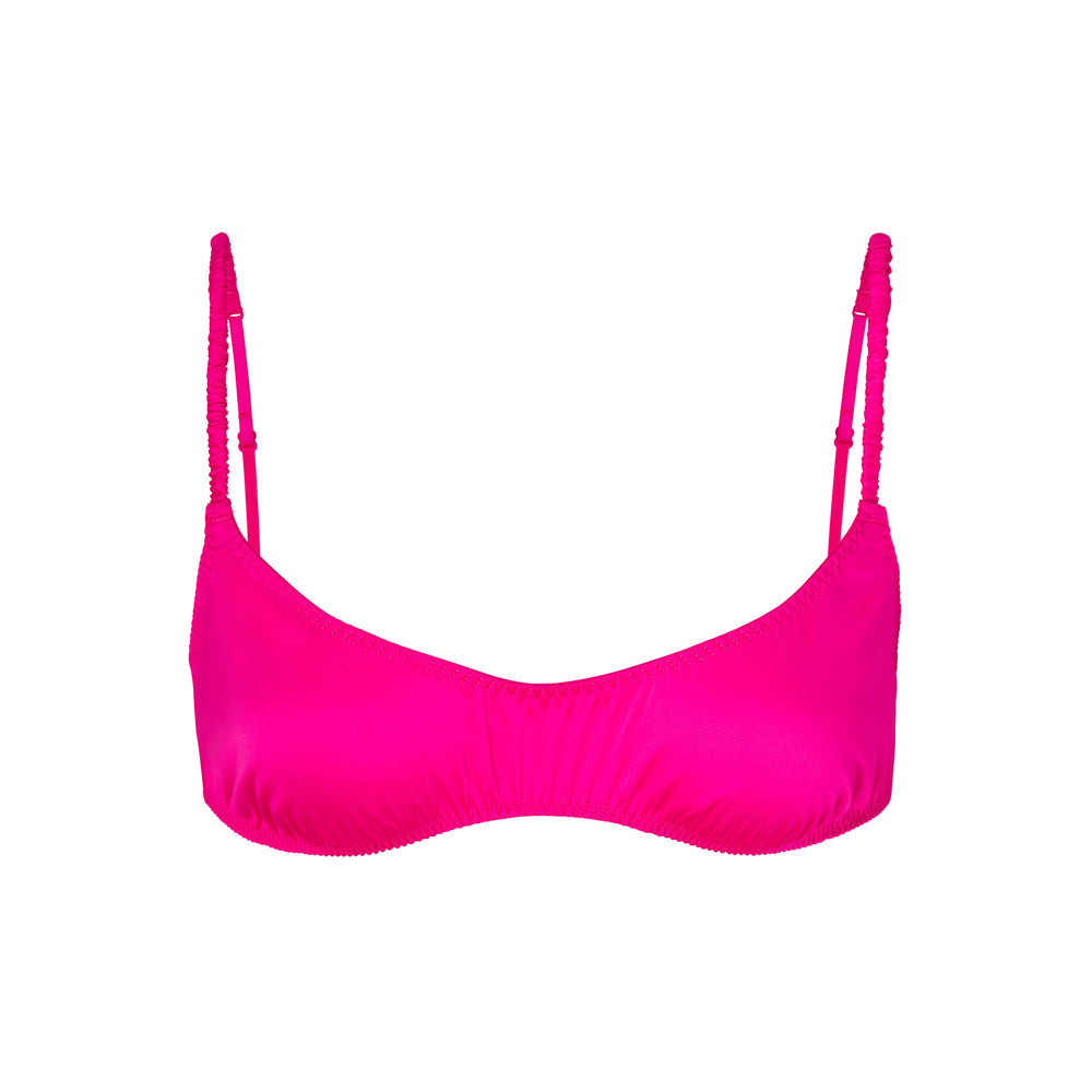 Skims WOVEN SHINE SCRUNCHIE SCOOP Bralette Roze | OBV-295473